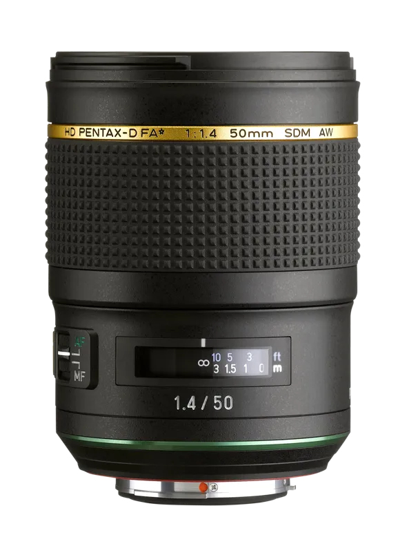 Pentax DSLR Lens 50mm f/1.4 SDM AW FA