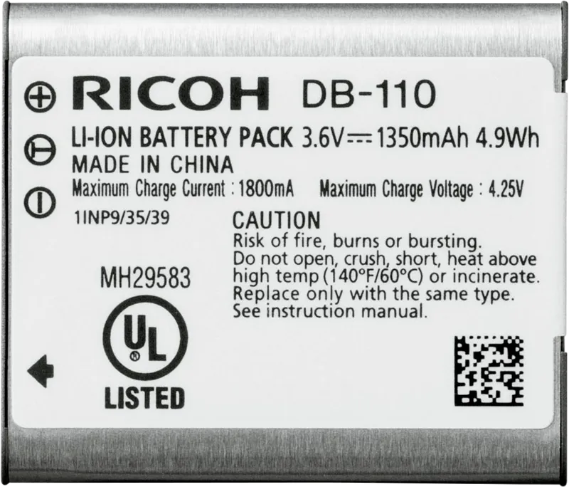 Ricoh Uppladdningsbart Batteri DB-110 OTH