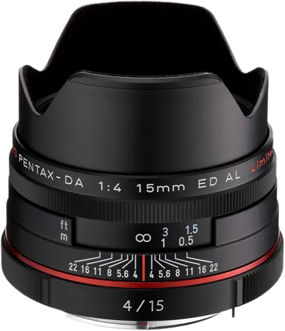 Pentax HD DA 15mm f/4.0 ED AL Limited Black