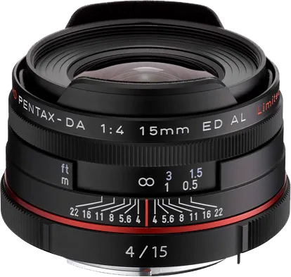 Pentax HD DA 15mm f/4.0 ED AL Limited Black