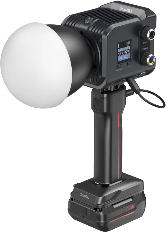 SmallRig 5383 RC 100C COB LED Video Light Kit Ink Blue / With Battery Grip Handle