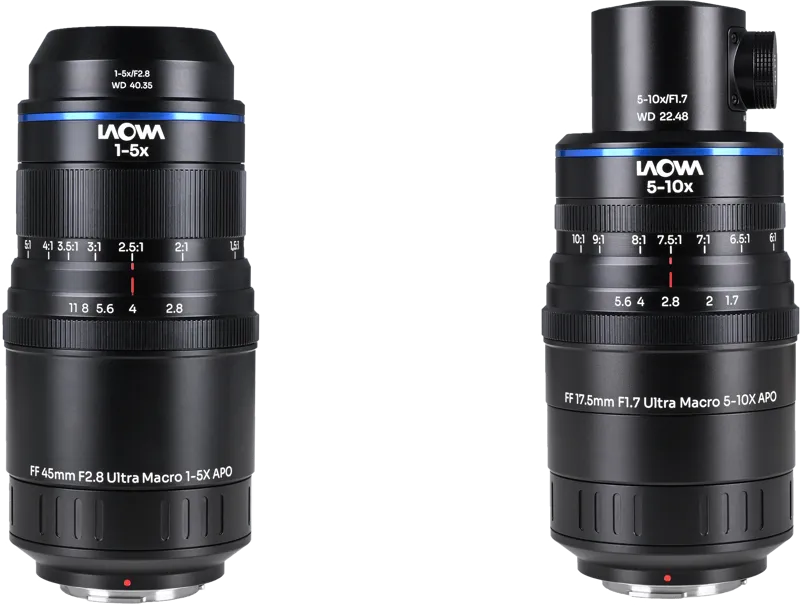 Laowa Aksen 2-lens Bundle  [45mm f/2.8, 17.5mm f/1.7 (Coaxial Illumination Version)]  MFT