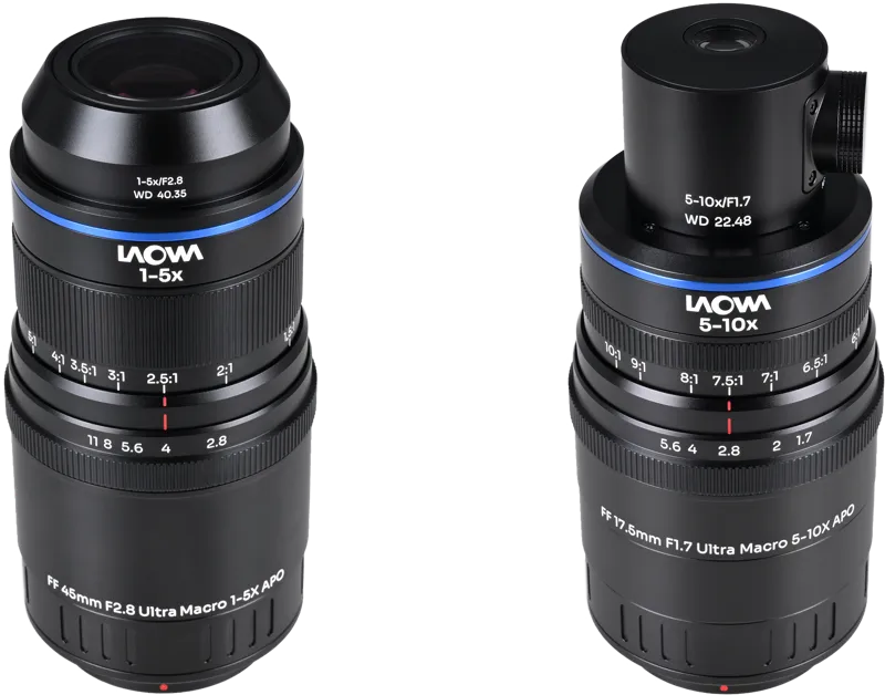 Laowa Aksen 2-lens Bundle  [45mm f/2.8, 17.5mm f/1.7 (Coaxial Illumination Version)]  MFT