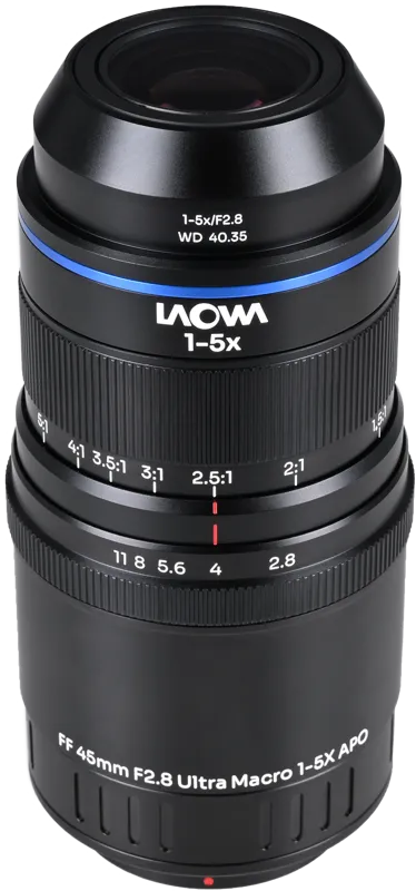 Laowa Aksen 45mm f/2.8 1-5X Ultra Macro APO MFT