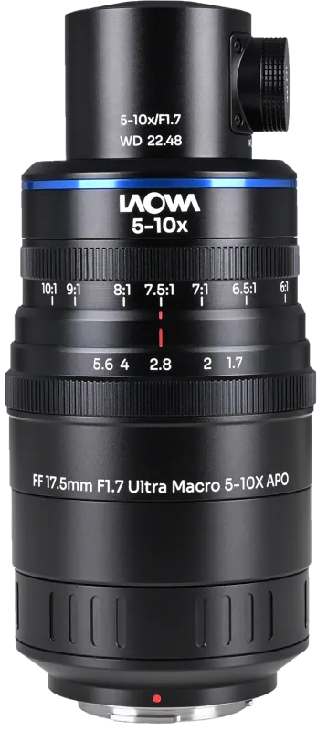 Laowa Aksen 17.5mm f/1.7 5-10X Ultra Macro APO (Coaxial Illumination Version) MFT