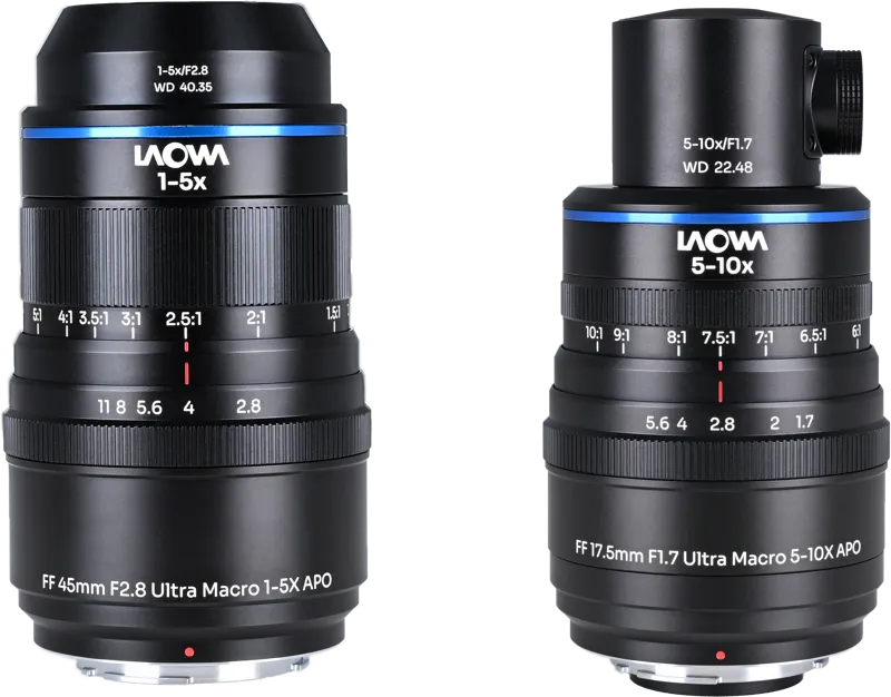 Laowa Aksen 2-lens Bundle  [45mm f/2.8, 17.5mm f/1.7 (Coaxial Illumination Version)] Nikon F