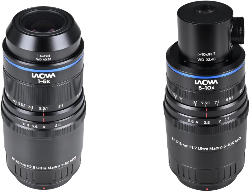 Laowa Aksen 2-lens Bundle  [45mm f/2.8, 17.5mm f/1.7 (Coaxial Illumination Version)] Fuji X