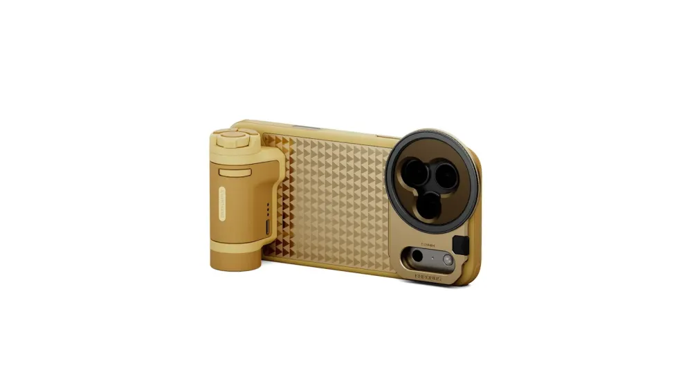 Tilta Khronos Lite x On the Roam iPhone 17 Pro Max Creator Kit - Gold(with Internal Batteries)
