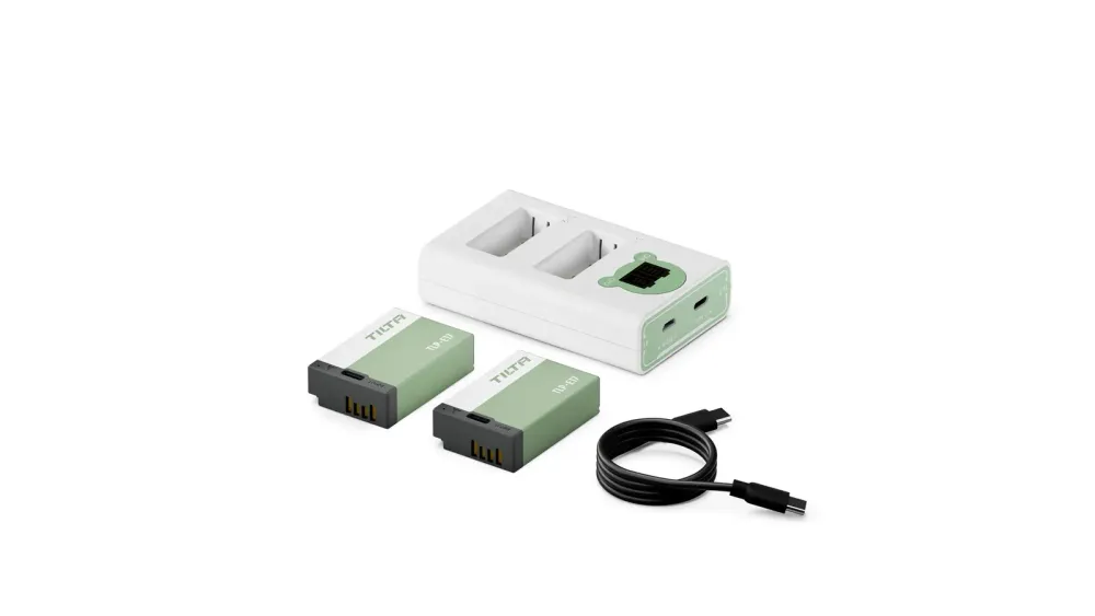 Tilta NP-W126S Charging Station Battery Kit (2 Batteries) - Ash Green