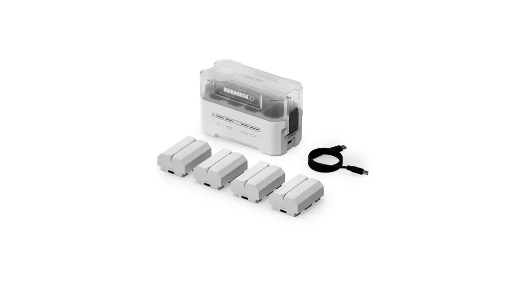Tilta NP-FZ100 Charging Station Battery Kit (4 Batteries,2520mAh) - Off White