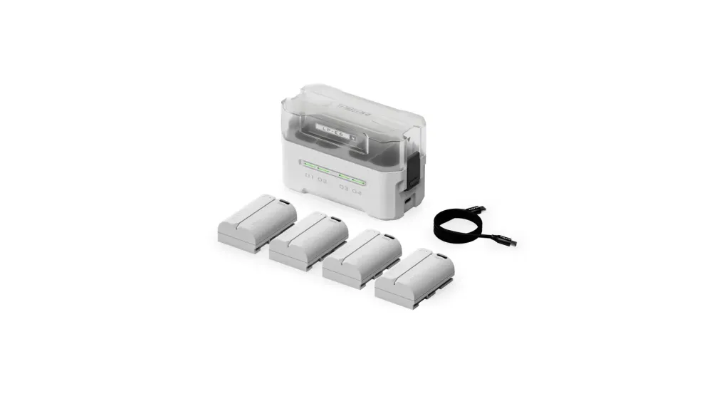 Tilta LP-E6P Charging Station Battery Kit (4 Batteries,2520mAh) - Off White