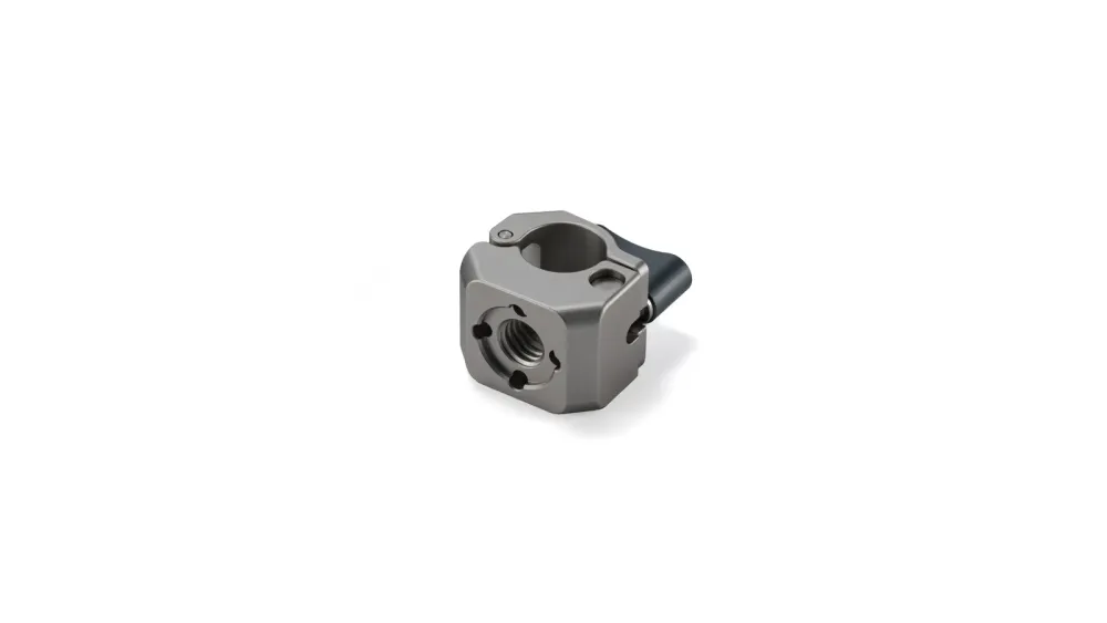 Tilta 15mm Rod Clamp Mounting Adapter with Cold Shoe (1/4"-20) - Titanium White