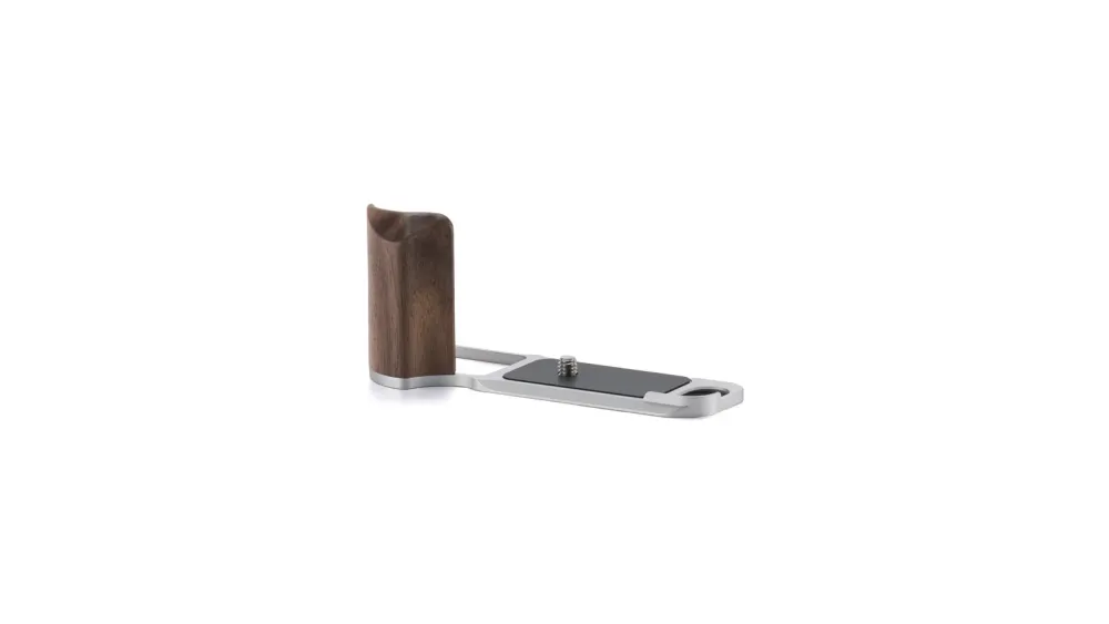 Tilta Mounting Baseplate with Wooden Grip for Fujifilm X-E5 - Silver