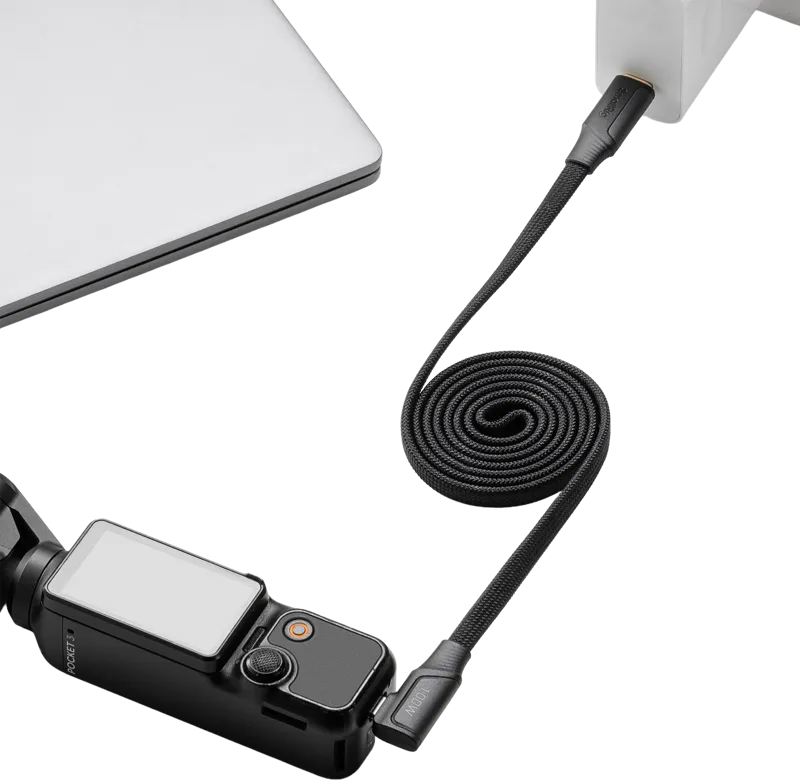 SmallRig 5612 USB-C Self-Coiling Charging Cable (100cm, 100W)