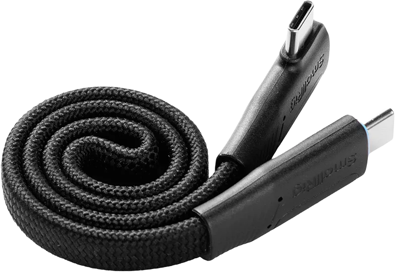 SmallRig 5614 USB-C Self-Coiling Data Cable (USB 3.2 Gen2x2 & 35cm, 240W)