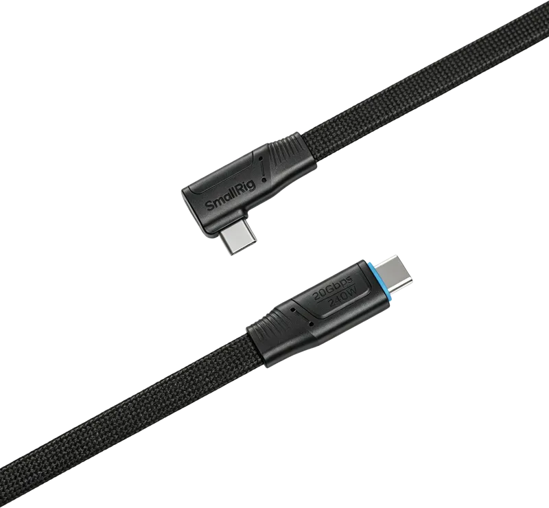 SmallRig 5614 USB-C Self-Coiling Data Cable (USB 3.2 Gen2x2 & 35cm, 240W)