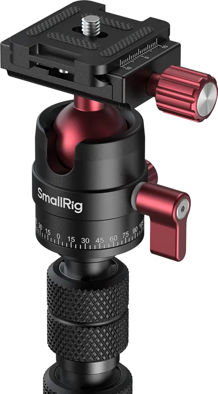 SmallRig 6397 Monopod with Triple Ground Spikes and Panoramic Ball Head with Arca-Swiss Plate