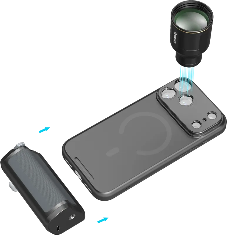 SmallRig 6738 3.5x Telephoto Lens and Handle Kit for iPhone 18 Pro Max / 17 Pro Max