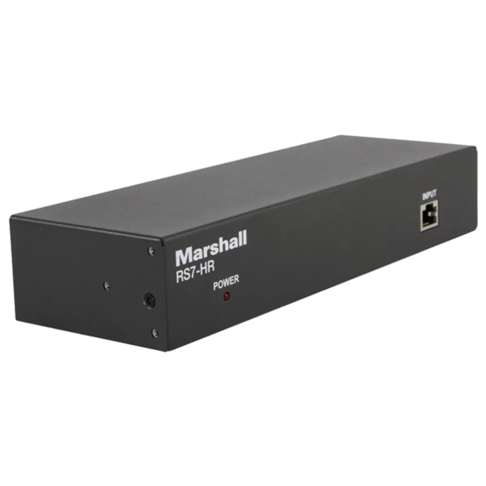 Marshall RS232 / RS422 CAT5 Distribution Extender Box; CAT5 x 7. Includes Rack Mount Ears