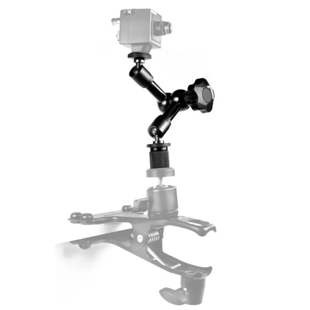 Marshall 7” Articulated Arm with 1/4-20” & Shoe-Mount Adaptors