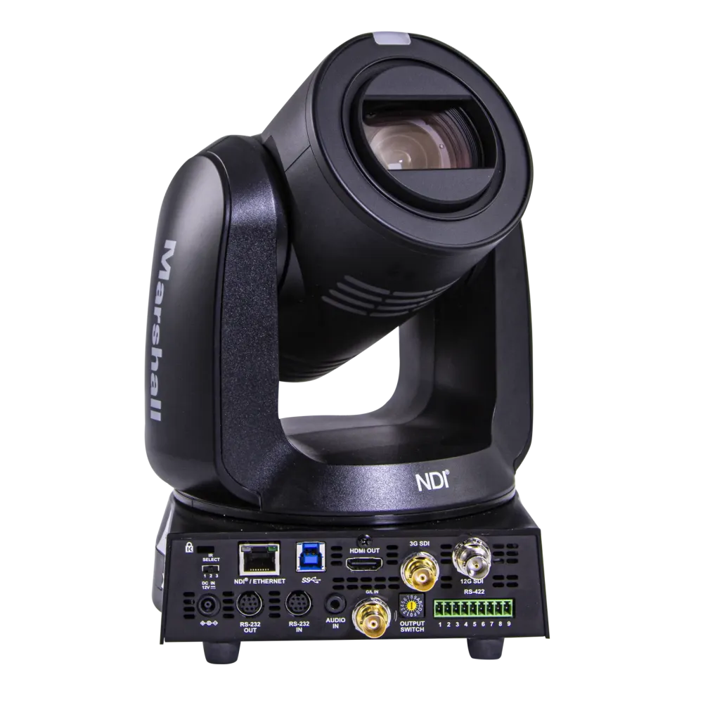 Marshall 4K (UHD60) NDI PTZ Camera with 6.5mm-202mm 30x Zoom Lens – Full NDI, 12G-SDI & HDMI Outputs (White)