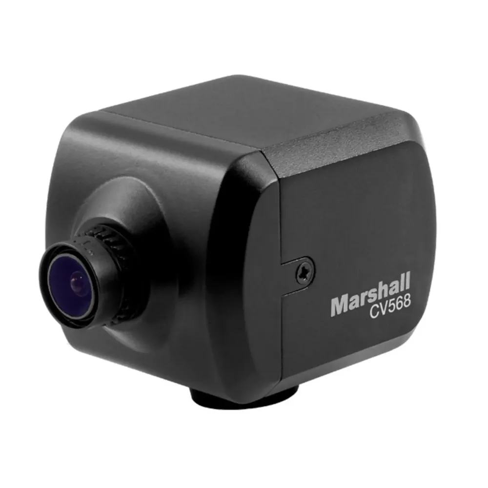 Marshall Global Shutter & Genlock Mini Broadcast Camera with 4.4mm Interchangeable Lens – 3G-SDI & HDMI Outputs