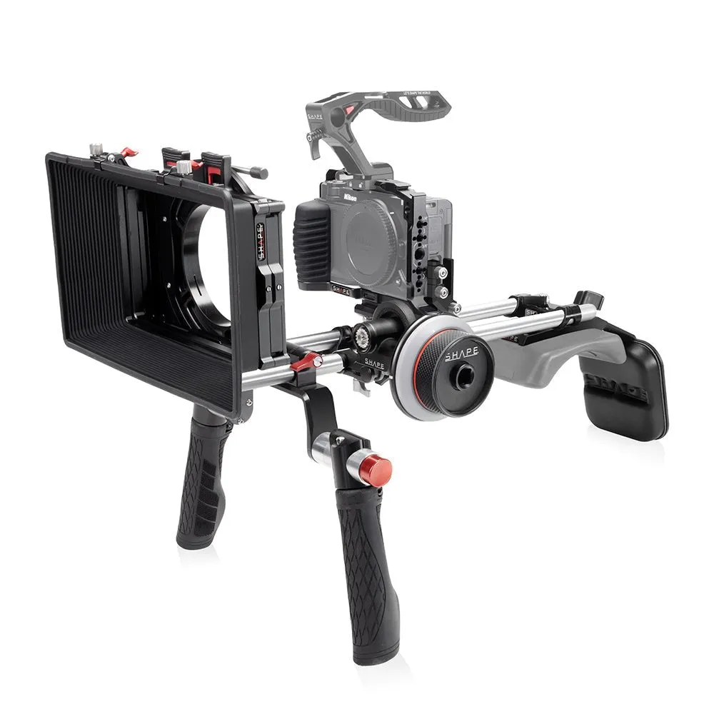 SHAPE Shoulder Mount Matte Box Follow Focus für Nikon ZR