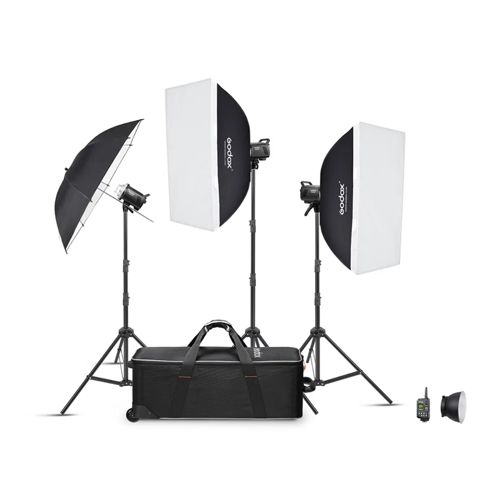 Godox MS300V D Trio Studio Flash Kit   UK