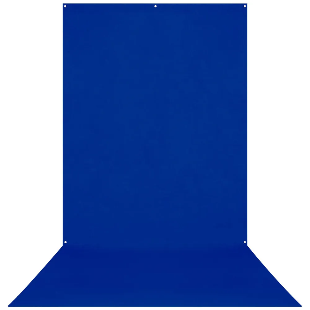 Westcott Wrinkle Resistant Backdrop   Royal Blue / Chroma Key Blue (5' x 12')