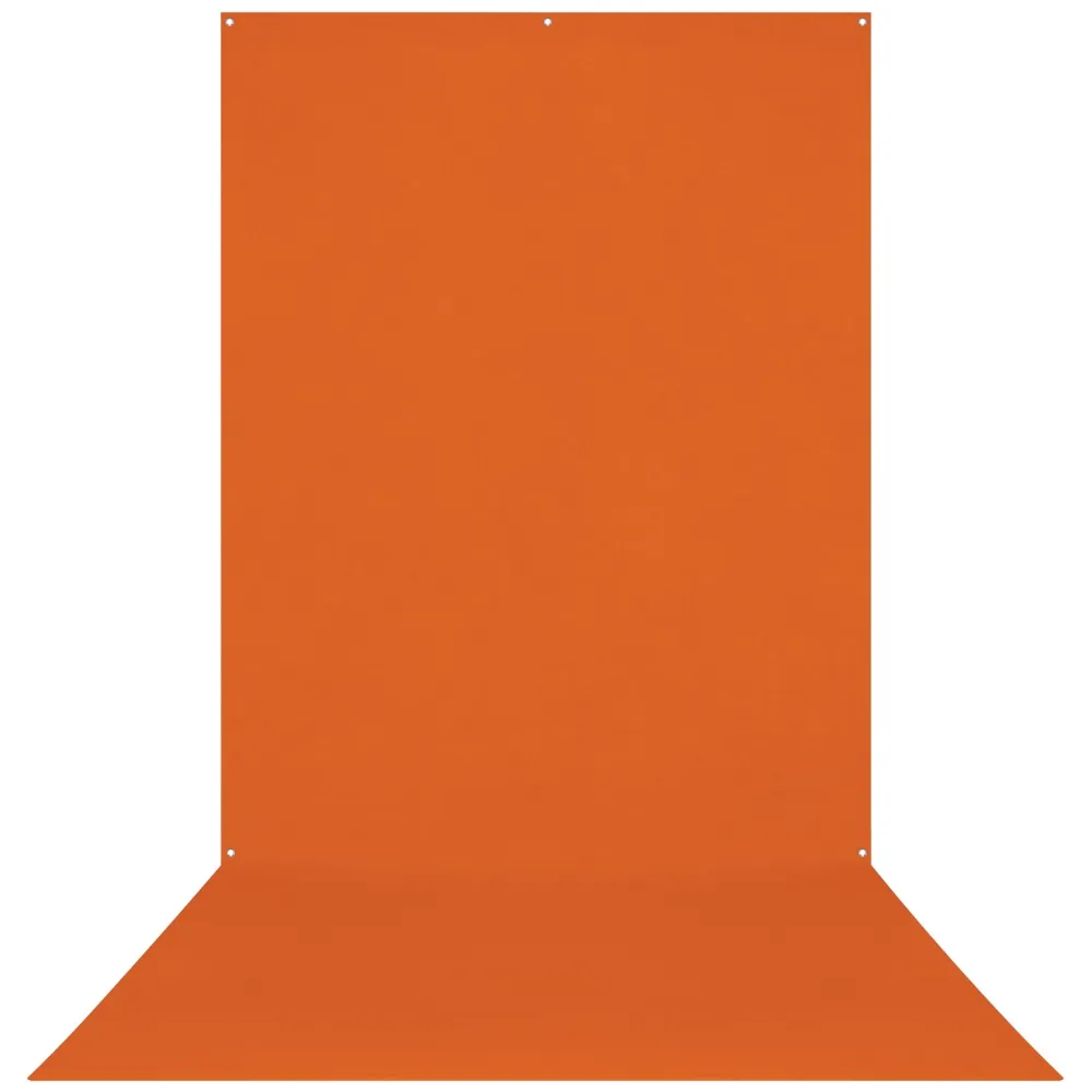 Westcott X Drop Wrinkle Resistant Backdrop   Tiger Orange Sweep (5' x 12')