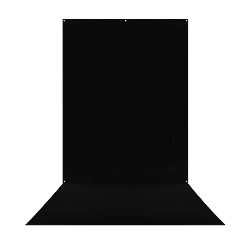 Westcott X Drop Wrinkle Resistant Backdrop   Rich Black Sweep (5' x 12')