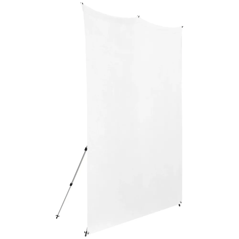 Westcott X Drop Pro Wrinkle Resistant Backdrop Kit   High Key White (8' x 8')