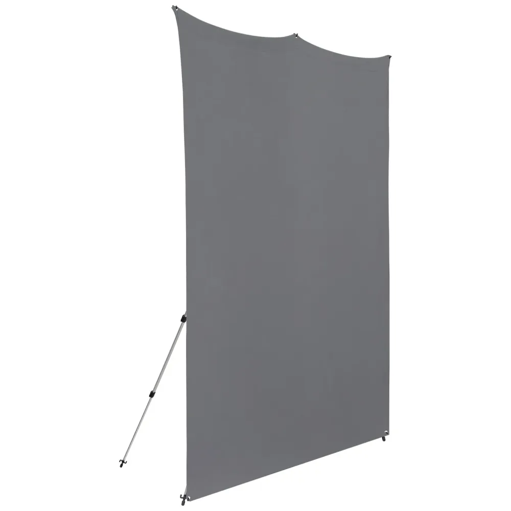 Westcott X Drop Pro Wrinkle Resistant Backdrop Kit   Neutral Grey (8' x 8')