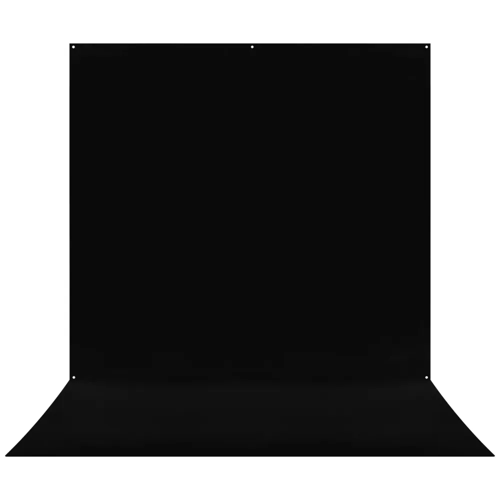 Westcott X Drop Pro Wrinkle Resistant Backdrop   Rich Black Sweep (8' x 13')