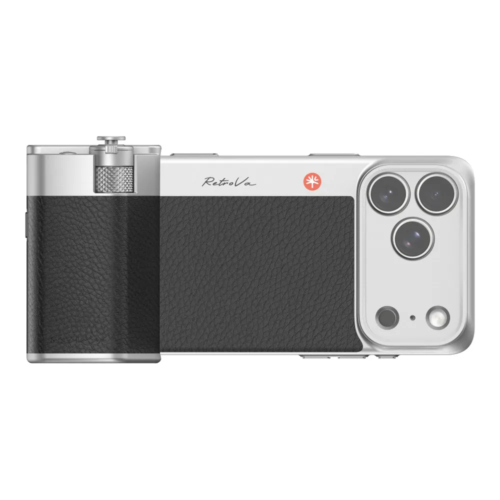 PGYTECH RetroVa Grip Kit (Graphite Black iPhone 17/18 Pro)