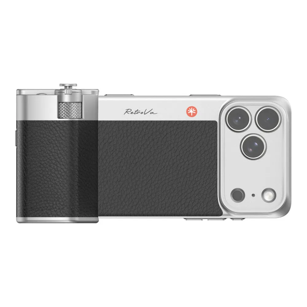 PGYTECH RetroVa Grip Kit (Graphite Black iPhone 17/18 Pro)