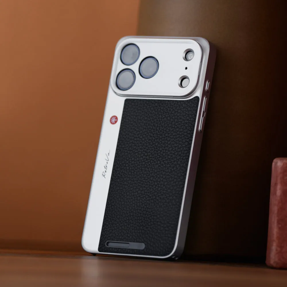 PGYTECH RetroVa Phone Case (Graphite Black iPhone 17/18 Pro Max)