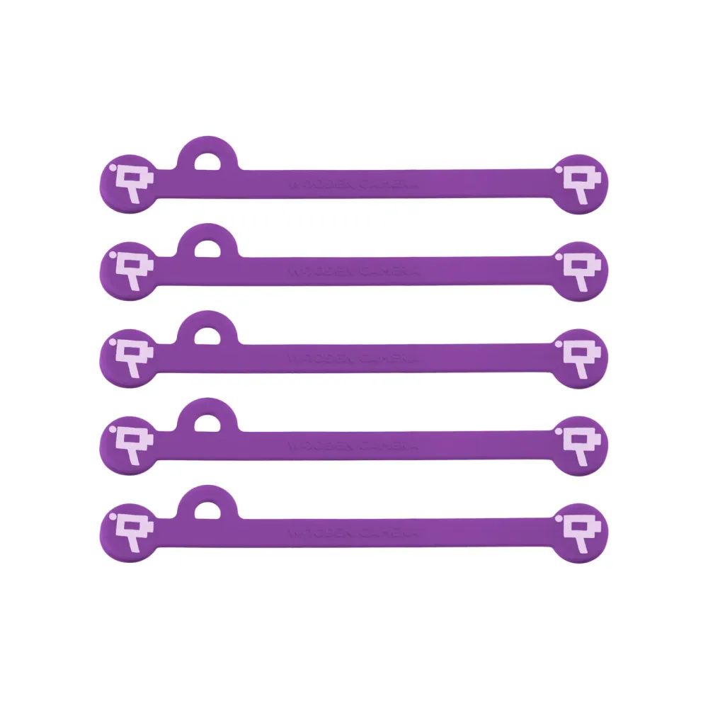 Wooden Camera Cine Mag Ties - Purple - 105mm