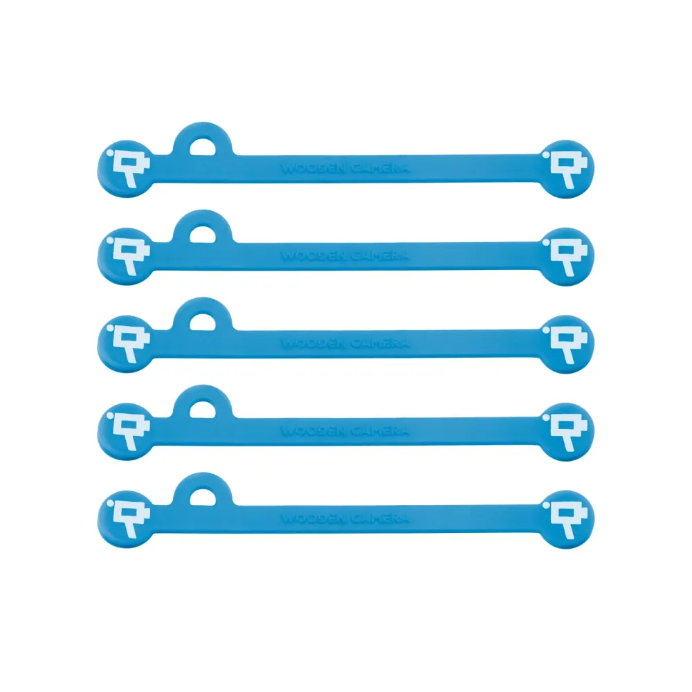 Wooden Camera Cine Mag Ties - Neon Blue - 105mm