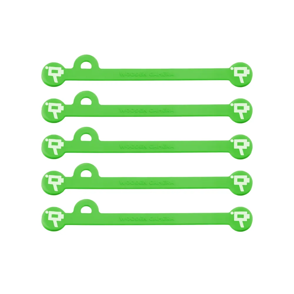 Wooden Camera Cine Mag Ties - Neon Green - 105mm