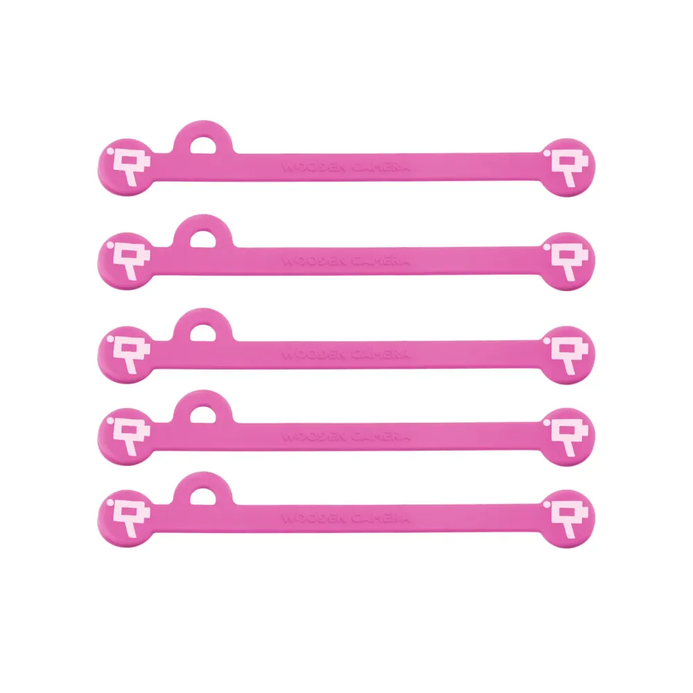 Wooden Camera Cine Mag Ties - Pink - 105mm