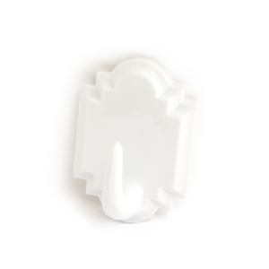 Self-Adhesive Hook 2069 Plastic, White, 2pcs, Habo 54833