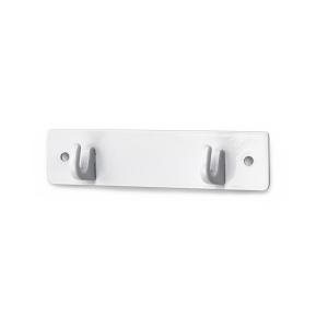 Towel Hanger 2-Hook 123-2 White, Habo 28696