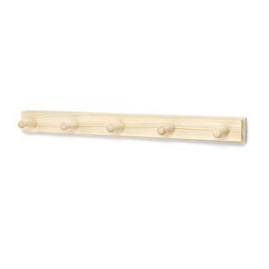 Towel Hanger, 5 Hook, 775-5, Pine 450mm, Habo 30163