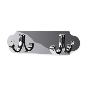 Towel Hanger 2-Hook 1803-2, Chrome, Habo 81430