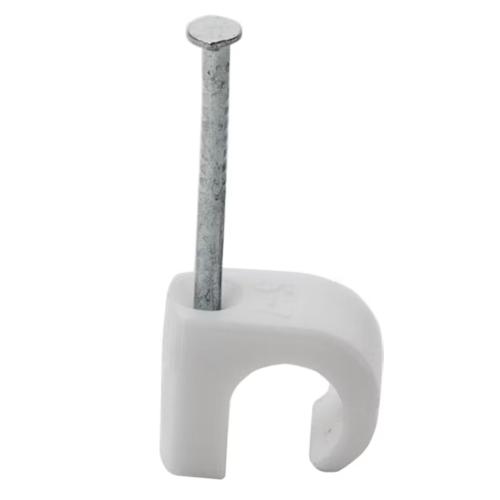 Cable Holder 5-7mm Round White 20pcs Gelia