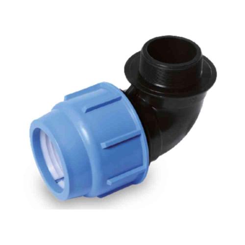 PEM Coupling Polypropylene Angle External Thread 20mmxG15 Plastic Gelia