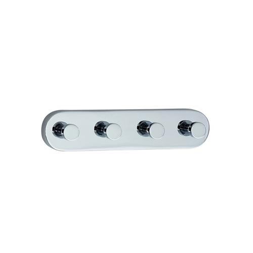 Four-Hook Loft Polished Chrome Smedbo LK359
