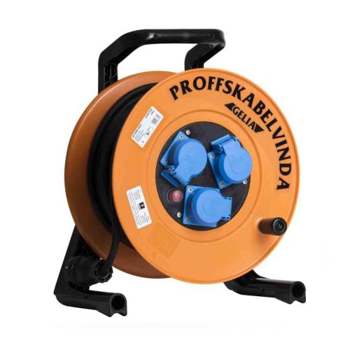 Cable Reel, Professional Cable Reel Rdoe 25m 1.5mm² Gelia