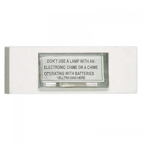 Dørtrykknap Hvid, Med Belysning, Malmbergs 5338365